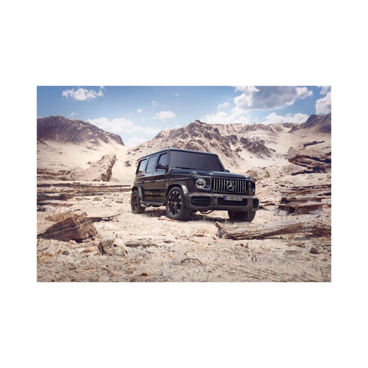 Black Mercedes G Wagon luxury car art print for car lovers in UAE