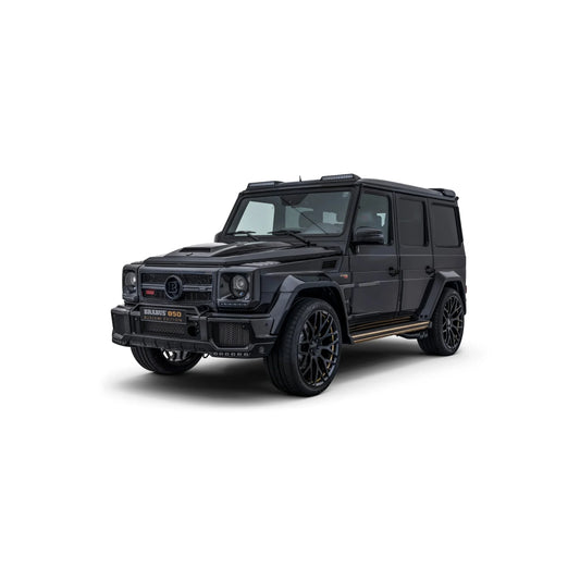 Black Brabus 850 Buscemi Edition luxury SUV with aggressive design and large black wheels