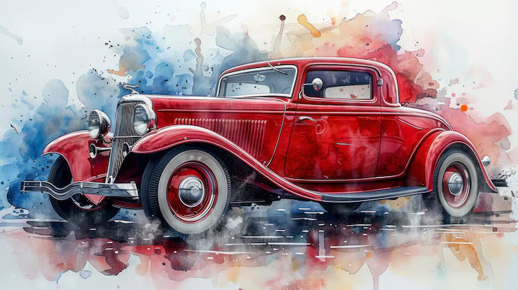 Classic & Vintage Car Wall Art: Heritage, Nostalgia & Timeless Design