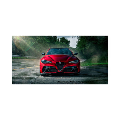 Alfa Romeo Giulia GTA car art print for automotive enthusiasts UAE