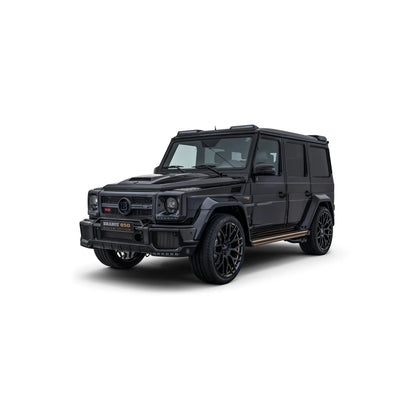 Black Brabus 850 Buscemi Edition luxury SUV with aggressive design and large black wheels