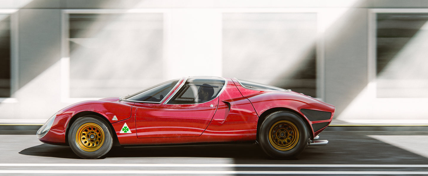 Alfa Romeo Tomeo car art poster for car lovers in UAE