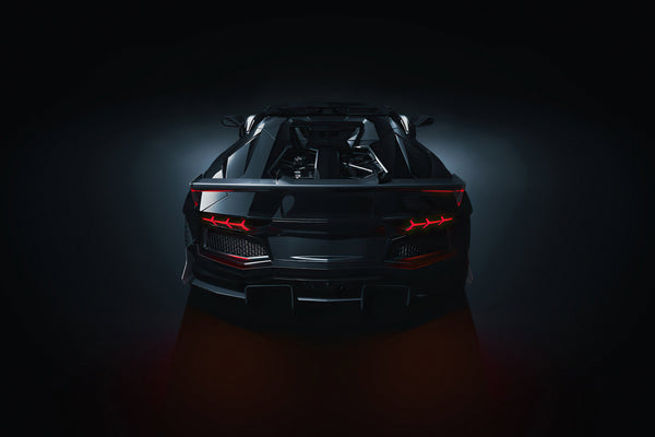 Shadowed Aventador S Roadster Rear Concept